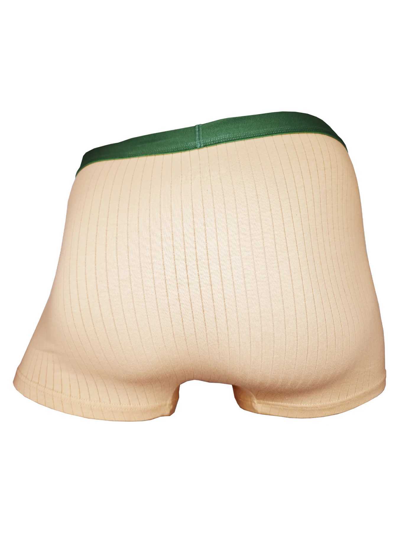 Mens 4Pack Cotton Boxer Briefs COTTON SERIES Waistband Ribbed Texture Multi Color Underwear SetT251031