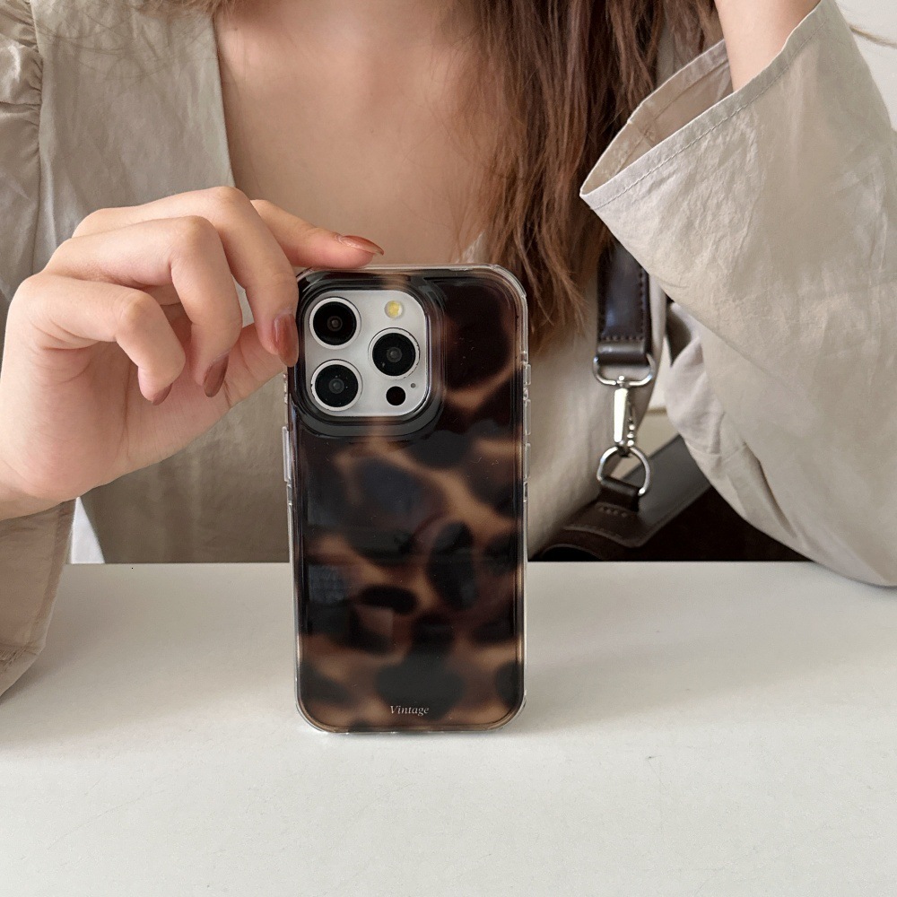 Translucent Amber Gradient Phone Case Compatible with iPhone 17/16 Pro Simple Protective Cover iPhone 15/14 Shockproof