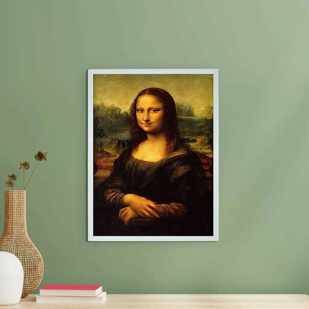 Museum Quty Canvas Print Mona Lisa Portrait Renaissance Art Wall Decor Home Decor Gift Iconic Painting Reproduction Masterpie C251031