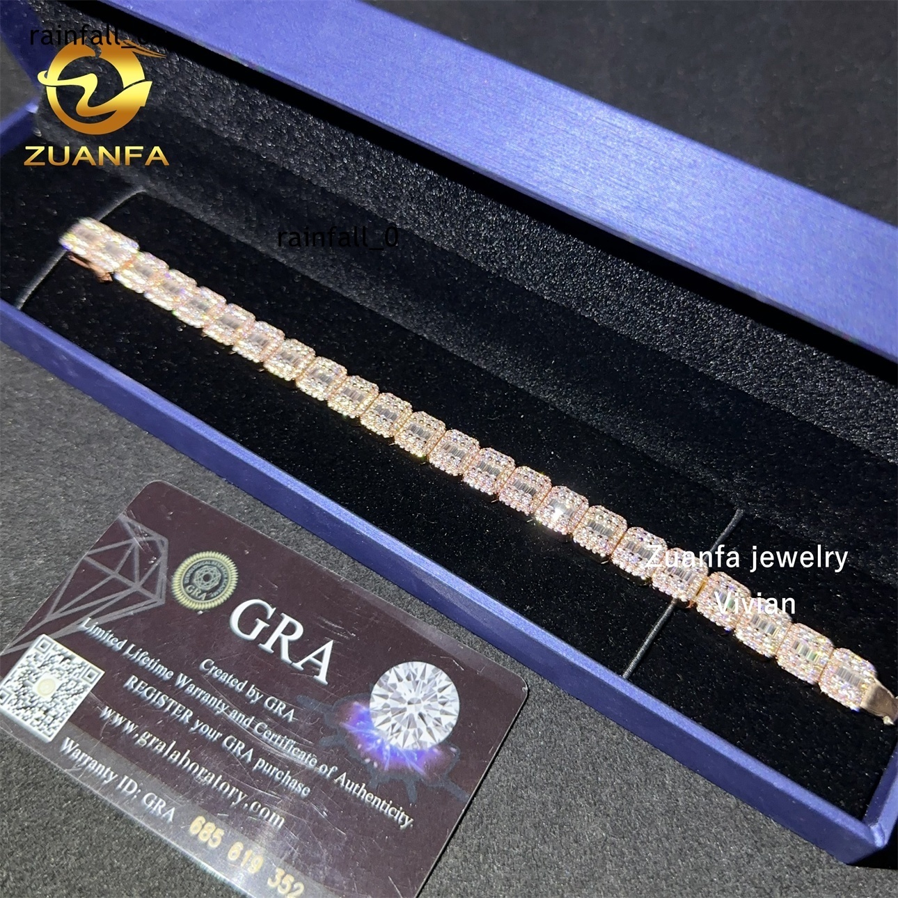 9MM Sterling Silver 925 Luxury Moissanite Cuban Link Bracelet VVS Moissanite Diamond Miami Cuban Link Chain Bracelet