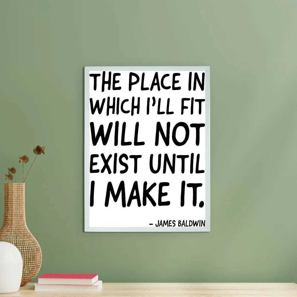 Canvas Wall Art James Baldwin Quote Inspirational Literature Print Home Decor Gift Living Room Bedroom Office Artwork C251031