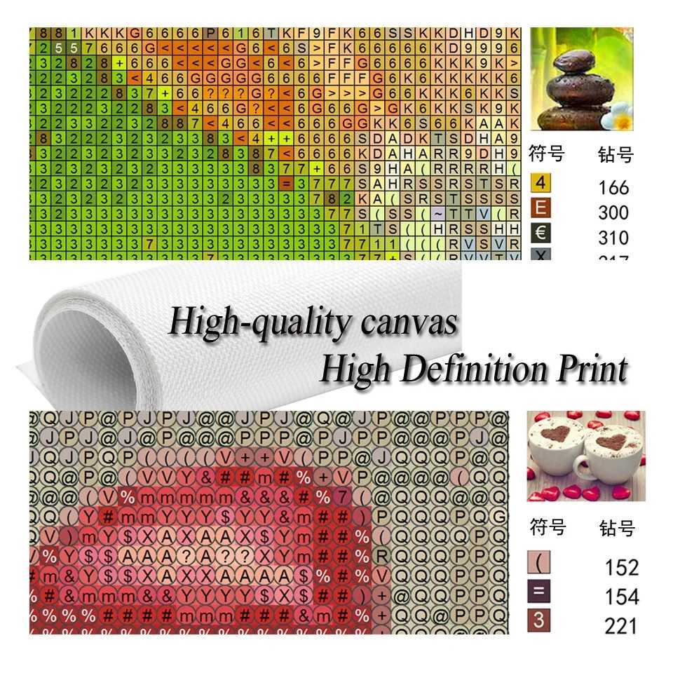 5D DIY Diamond Painting Art Flowers Sea Mosaic CrossStitch Kit Crystal Art Square and Round Stones Home Decoration Kid Gift C251031