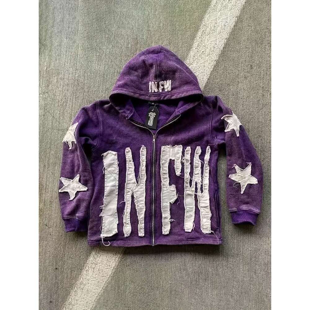 Y2k Retro Hip Hop Zip Hoodie Distressed Joyful Face Graphic, Full-Zip Closure, Loose Streetwear Jacket, A-Line Silhouette & Split Hem Vibrant Orange B