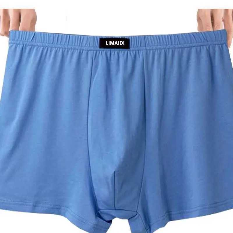 5pcsLot Large Size Mens Panties High Rise Loose Men Underwear Boxer Shorts 100 Cotton Mens Boxers Man Pack Underpants For MenT251031