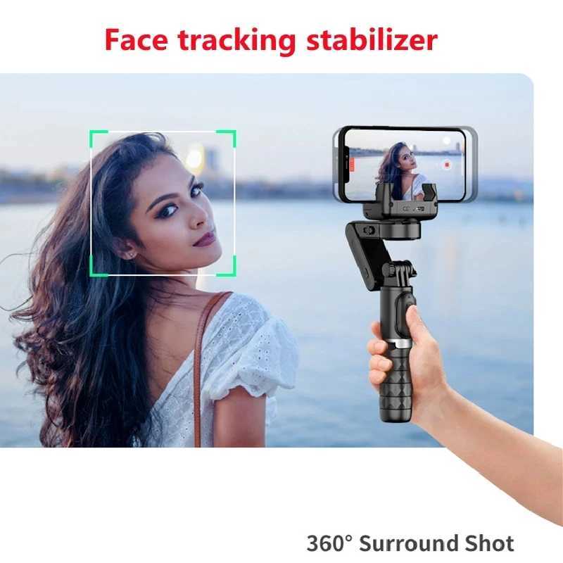 Handheld Gimbal Stabilizer Selfie Stick Tripod For iPhone Android Cell Phone Mobile Smartphone Camera Hand Portable Cellphone Y251011