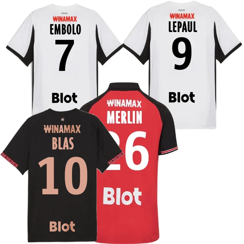 2025 2026 Stade Rennais Camisetas soccer jersey BLAS JACQUET MERLIN EMBOLO LEPAUL ROUAULT BRASSIER M.TAMARI 25 26 football men kids shirt