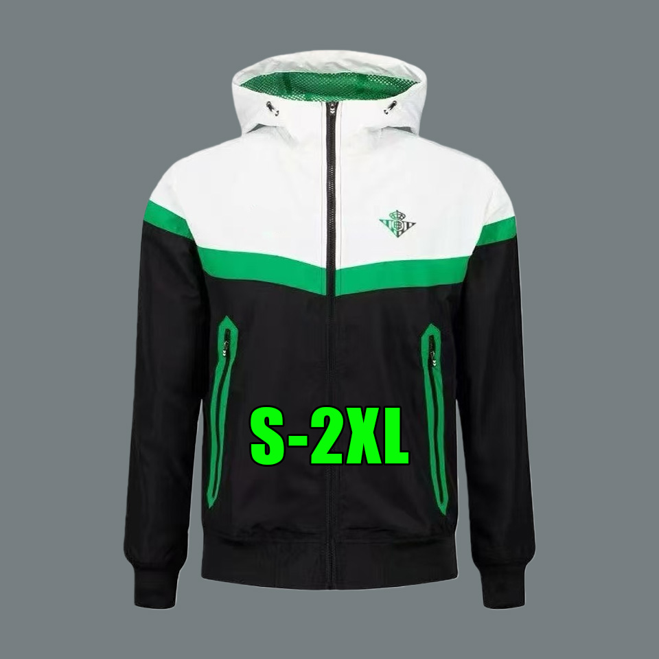 2025 2026 windbreaker antony half zipper Real Betis Sevilla and adult jacket soccer jersey 25 26 tracksuit training Half pull football long sleeve zipper sets kit