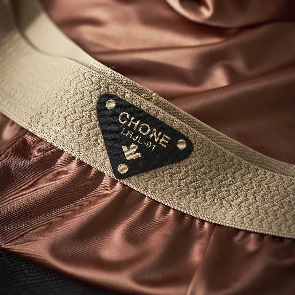 3PCSPack Luxury Satinlike Ice Silk Mens Panties Hygroscopic Breathable Doublelayer Silk Crotch Boxer High Elastic UnderpantsT251031