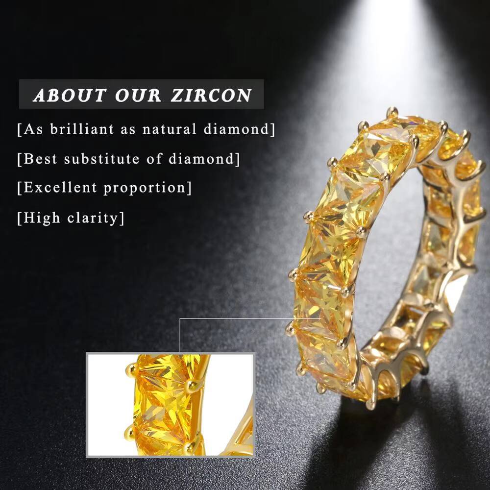 RINNTIN SR48 Trendy Party CZ Jewelry 100 Real 925 Sterling Silver Rings for Women Men