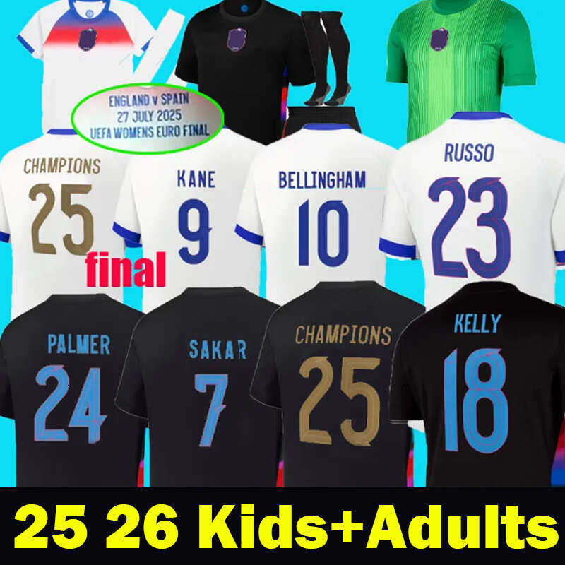 25 26 england football shirt final Bellingham PALMER MAINOO RASHFORD 2025 2026 kane rice saka Soccer Jerseys KELLY Russo camisa de futebol Men Kids kit uniform WOMEN