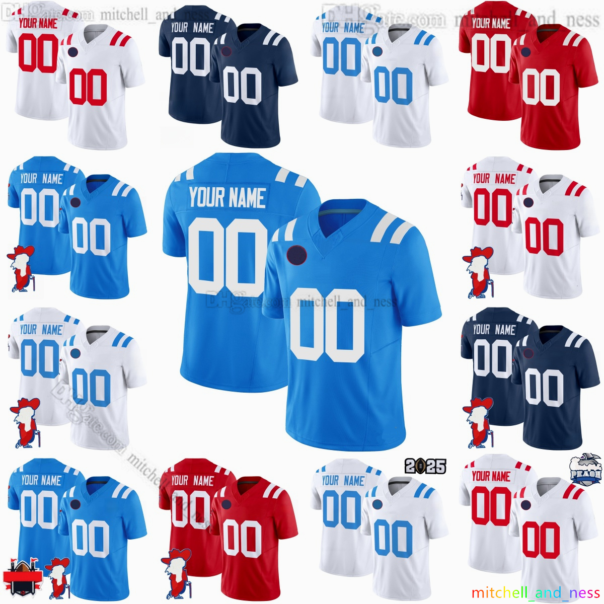 2025 Custom S-6XL 6 Trinidad Chambliss College Football Jersey 2 Jaxson Dart 5 Kewan Lacy Harrison Wallace III 13 Austin Simmons 22 Logan Diggs Paul Jr. Stitched Jerseys