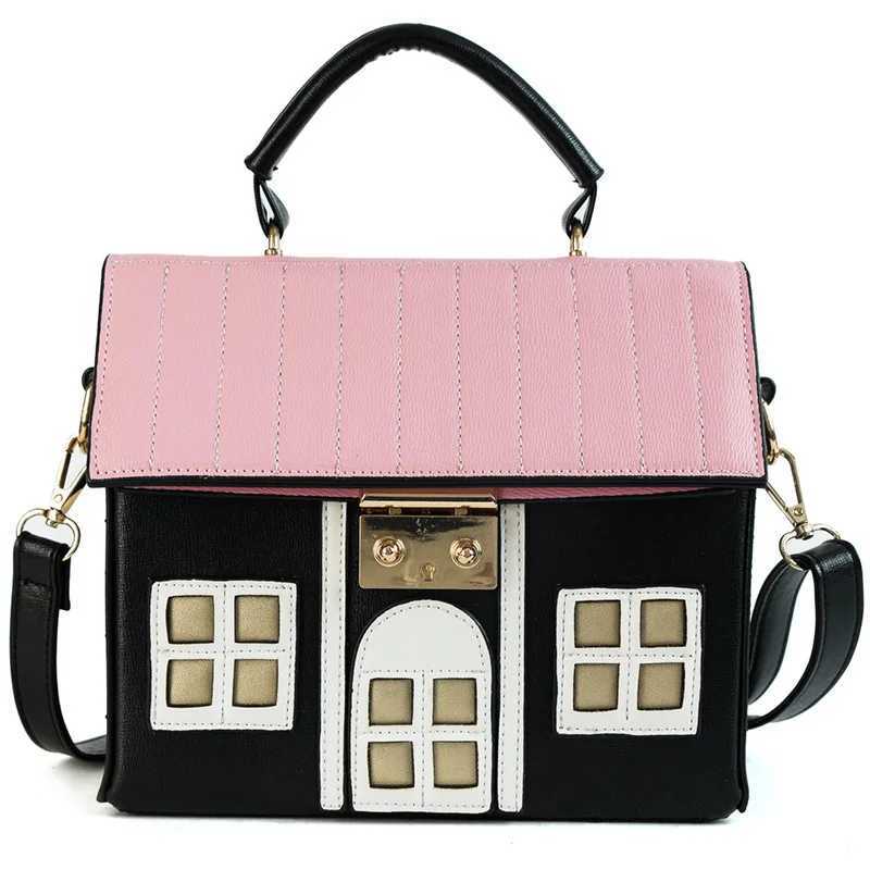 Personality House Shaped Leather Women Handbags 2022 Fashion Creative Girl Messenger Crossbody Bag Shoulder Bag Bolsa Feminina W251031