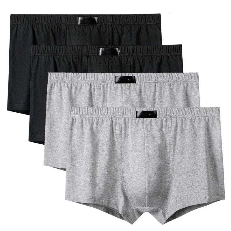 4PcsLot Mens Panties Male Underpants Shorts Boxers Underwear Slip Cotton Large Size 5XL 6XLT251031