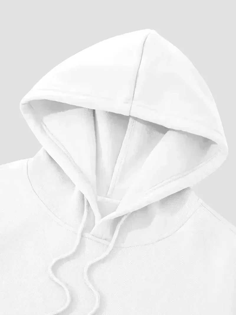 Autumn and Winter Black Mens Letter Printed Hooded Sweatshirt Oversized Hiphop Casual Outdoor Pure Cotton Pullover J251031