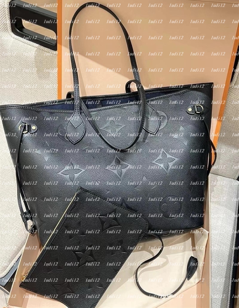 Top quality neverfulltote Double Up Bag Womens crossbody shoulder bag designer handbag Luxury shopping bag 2PCs purse mirror quality tote leather Composite Bag