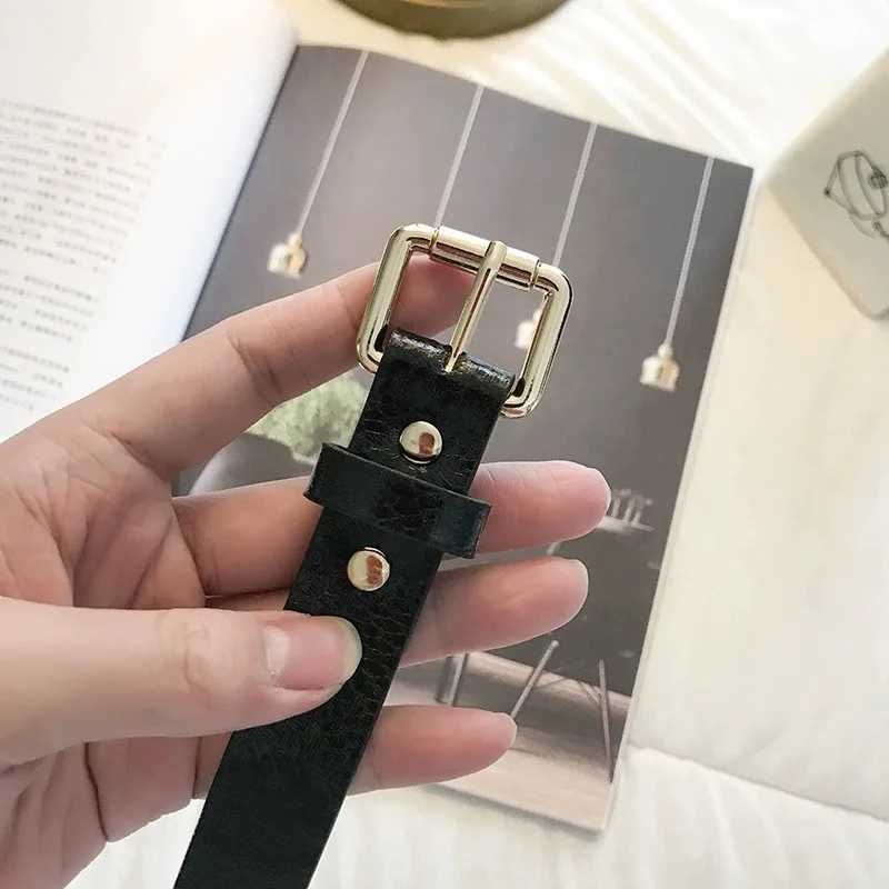 Leopard Square Buckle Snake Pattern Belt Thin Belt Fashionable and Simple Versatile Style Jeans Decoration Instagram Belt for WoW251030