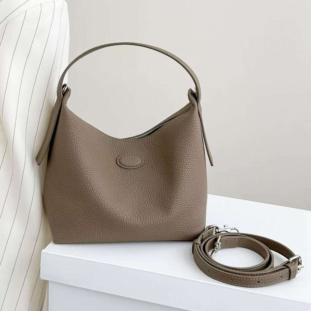 Luxury Bag Designer Niche Design Top Grain Leather Bucket For Women New Single Shoulder Crossbody Versatile Commuter Large Capacity S Bag