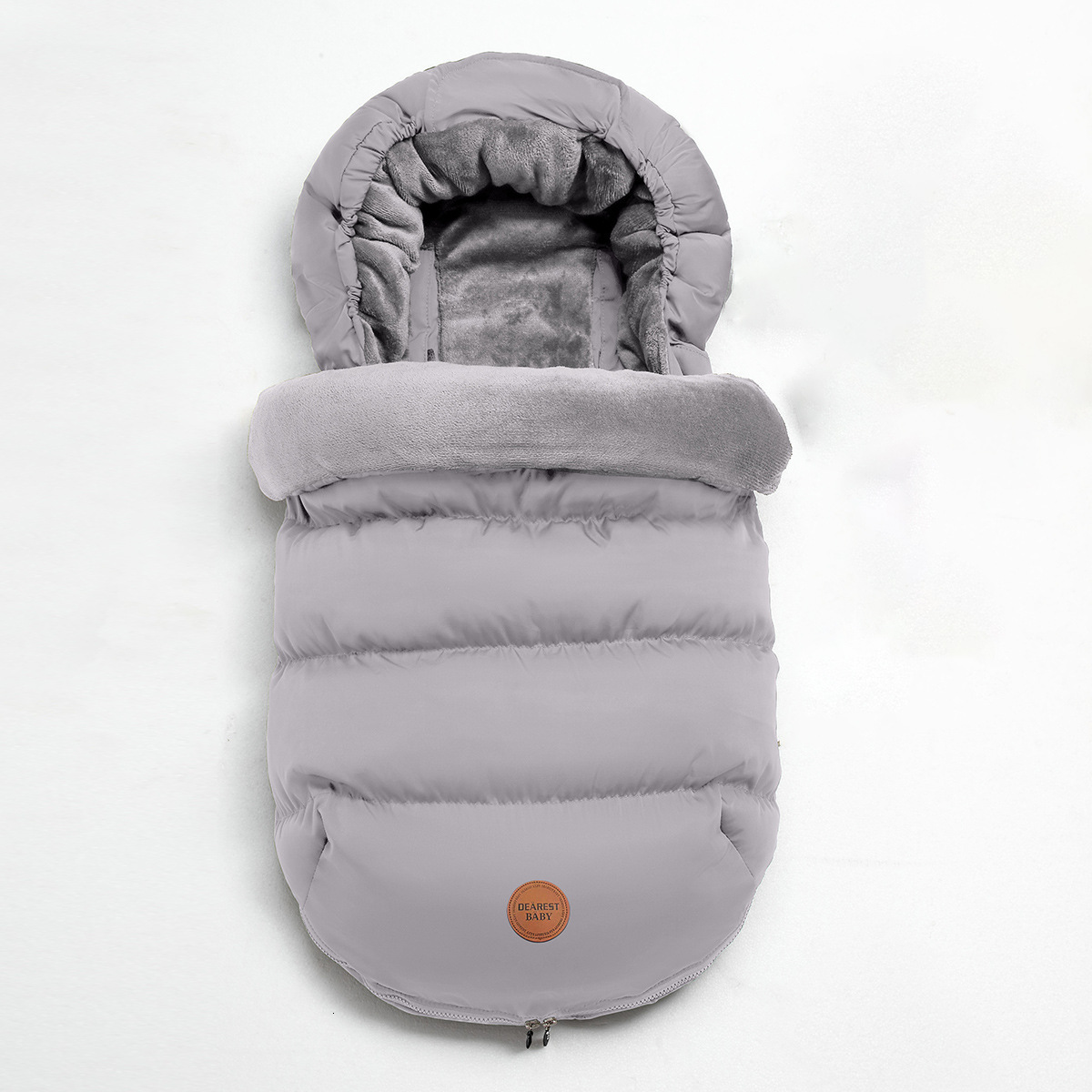 Sleeping Bags Baby Bag In Stroller Winter Windproof Fur Collar Removable 2 Styles Footmuff 0 36 Months For Cart Basket born 230727