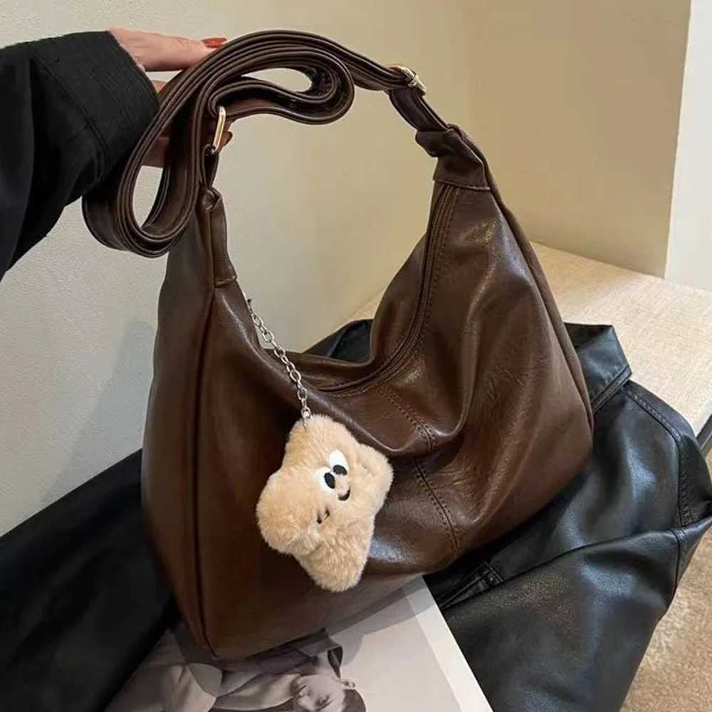 Designer Trendy Slouchy Shoder Bag for Wen PU Leather Large Capacity Underarm Bag Ladies Hobo Tote Bag1 Y251120