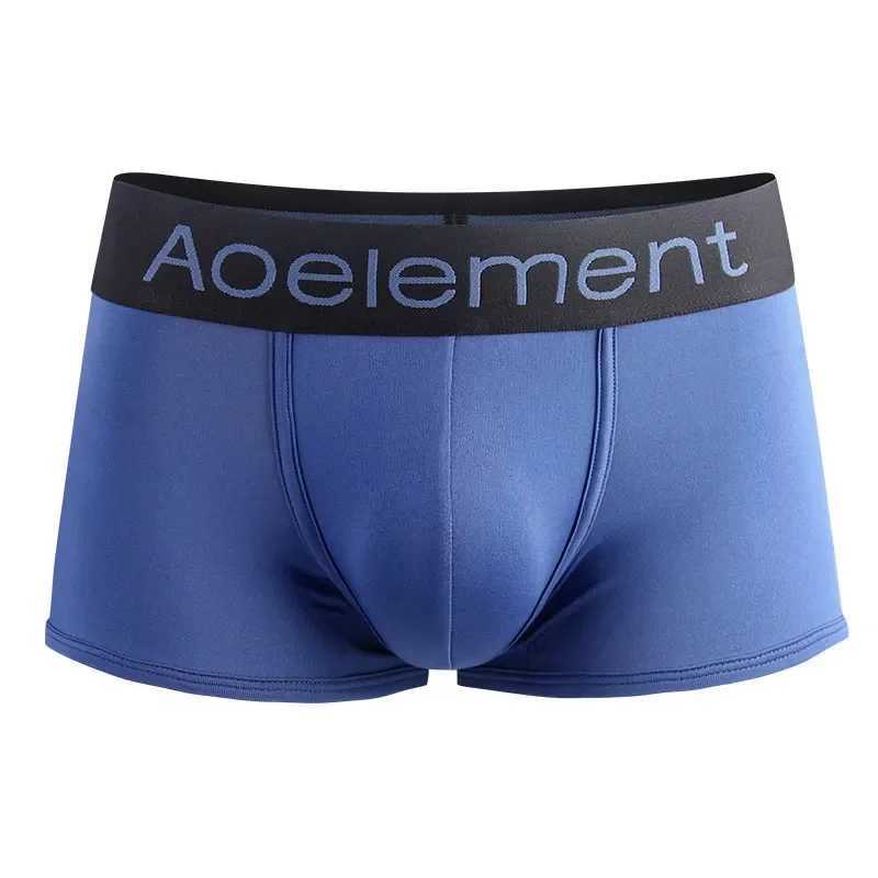 Mens underwear summer new ice silk boxers one piece underwear men breathable cool boxers underpantsT251031