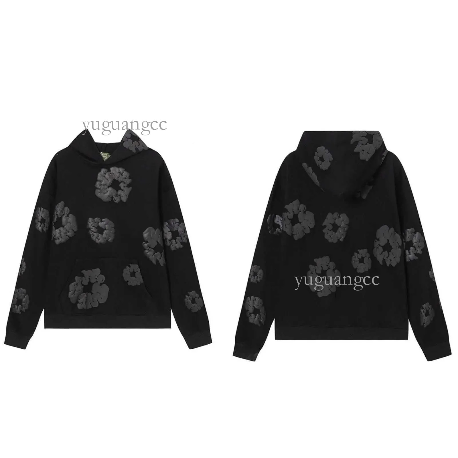 Men's denim hoodie Sweatshirts 25 New American Fashion Brand Denim Tearlyhoodie Pure Cotton Mens And Womens Adult Autumn Winter Tearse Hoodie 5fa