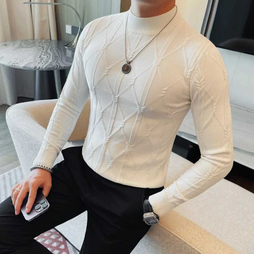 Men Semi High Neck … - image
