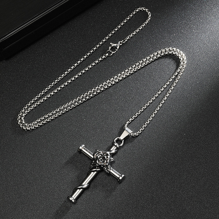 Pendant Cross with Crown Fashion Jewelry Europe Style Accessories Vintage Gift For Women Men 250318