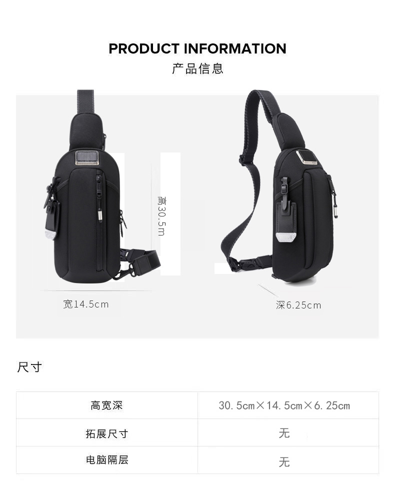 alpha 3 series ballistic nylon new casual fashion shoulder bag portable mens chest bag2603585d3