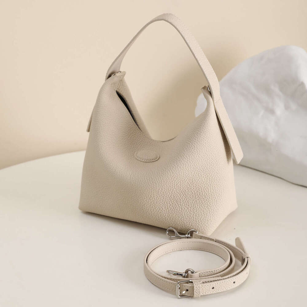 Luxury Bag Designer Niche Design Top Grain Leather Bucket For Women New Single Shoulder Crossbody Versatile Commuter Large Capacity S Bag
