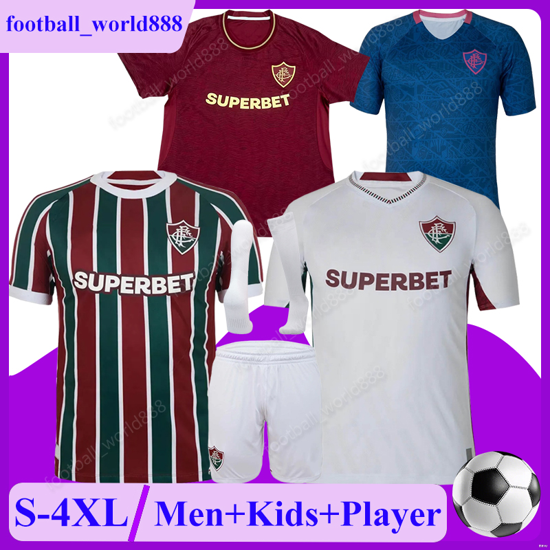 P-4GG Fluminense 25 26 Soccer Jerseys CANO 2025 A.CANOBBIO ARIAS Football Shirts SERNA KENO football kits EVERALDO PAULO BAYA Camisa de futebol Men Kids Kit Socks Sets