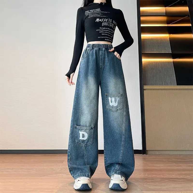 Plus Size Womens StraightLeg WideLeg LooseFit HighWaisted SkinnyLooking Flattering CoverUp Jeans J251031