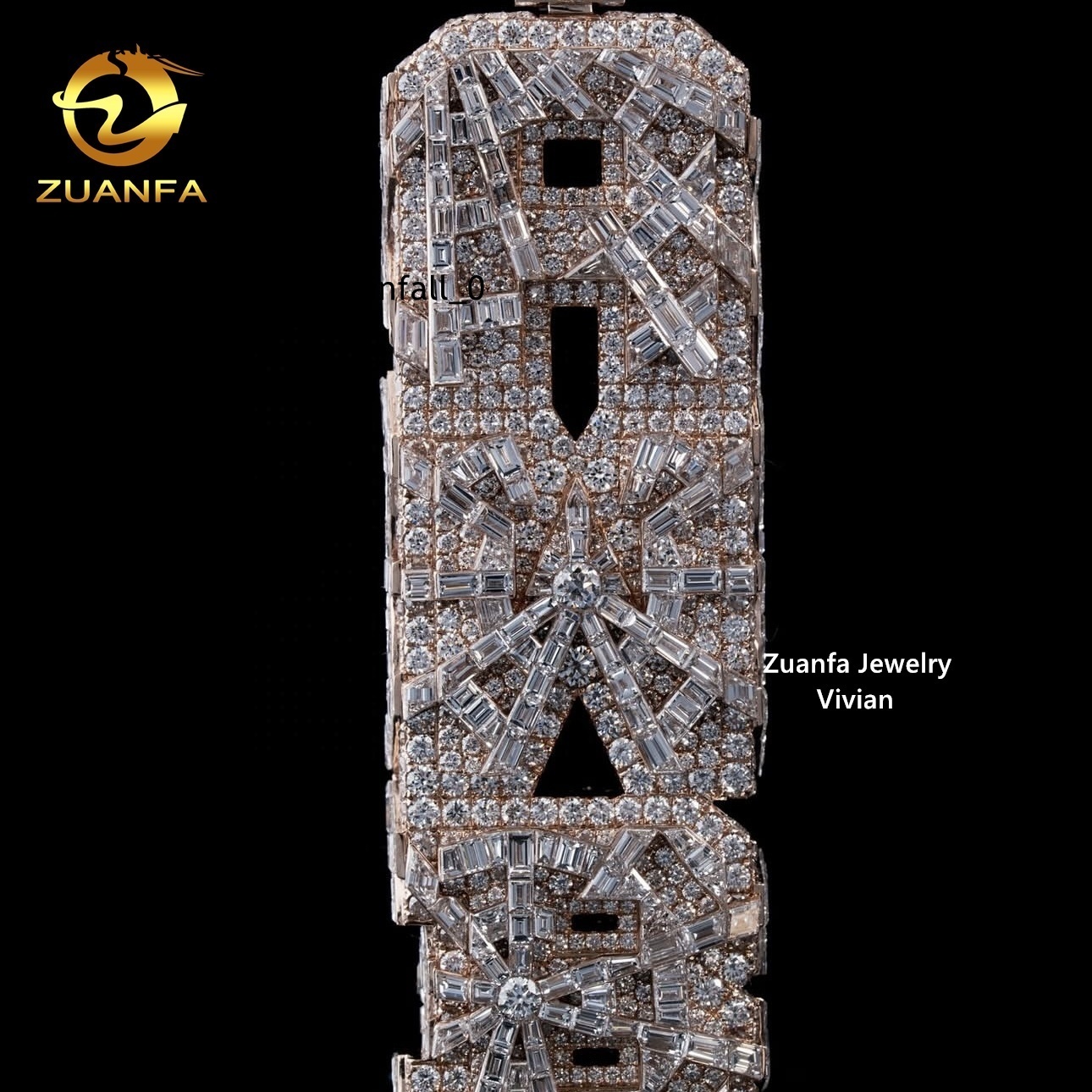 Custom Luxury Fashion Hip Hop VVS Moissanite Pendant Sterling Silver 925 Fine Jewelry with Iced Out Moissanite Letter Pendant