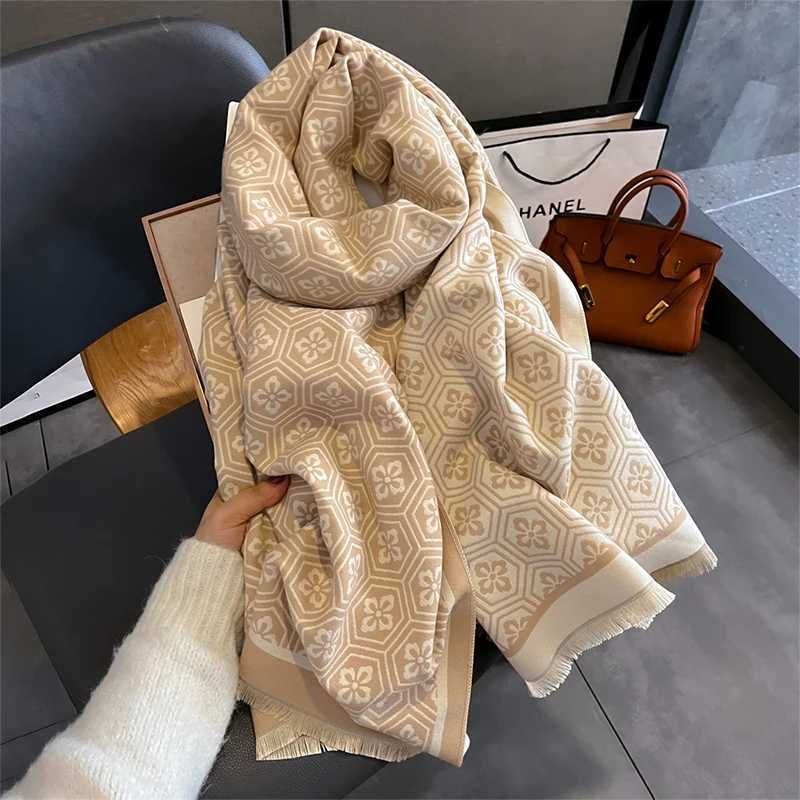 Winter Cashmere Women Scarf Female Luxury Brand Scarves Lady Long Bandana Women Fashion Shawl Wraps Foulard Poncho 2025 C251031