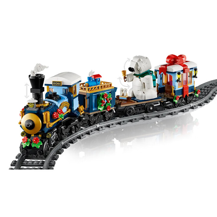 LEGO 10361 Winter Express Train - Creativity Boosting Building Set for Children