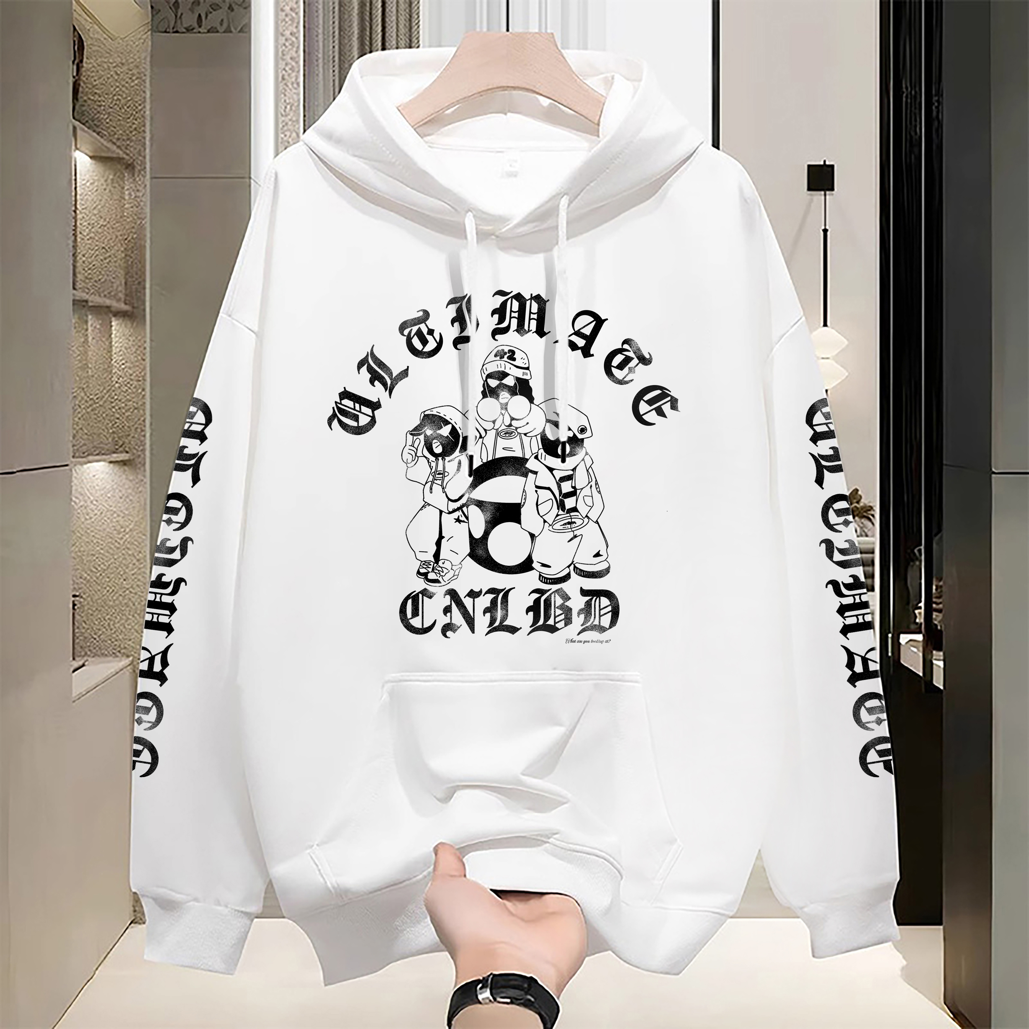 Designer Men's Hoodies Luxury Brand Casual Memories Collection Zip Up Hoodie Grunge Streetwear Sweatshirt Women Tops Goth Oversized Men Clothing 