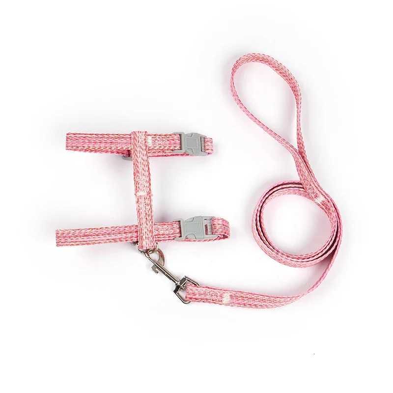 Pet Cat Adjustable Chest Strap Antiescape Small Medium Dog Cat Harness Leash Set Breathable Reflective Chest Strap Pet Supplies C251031