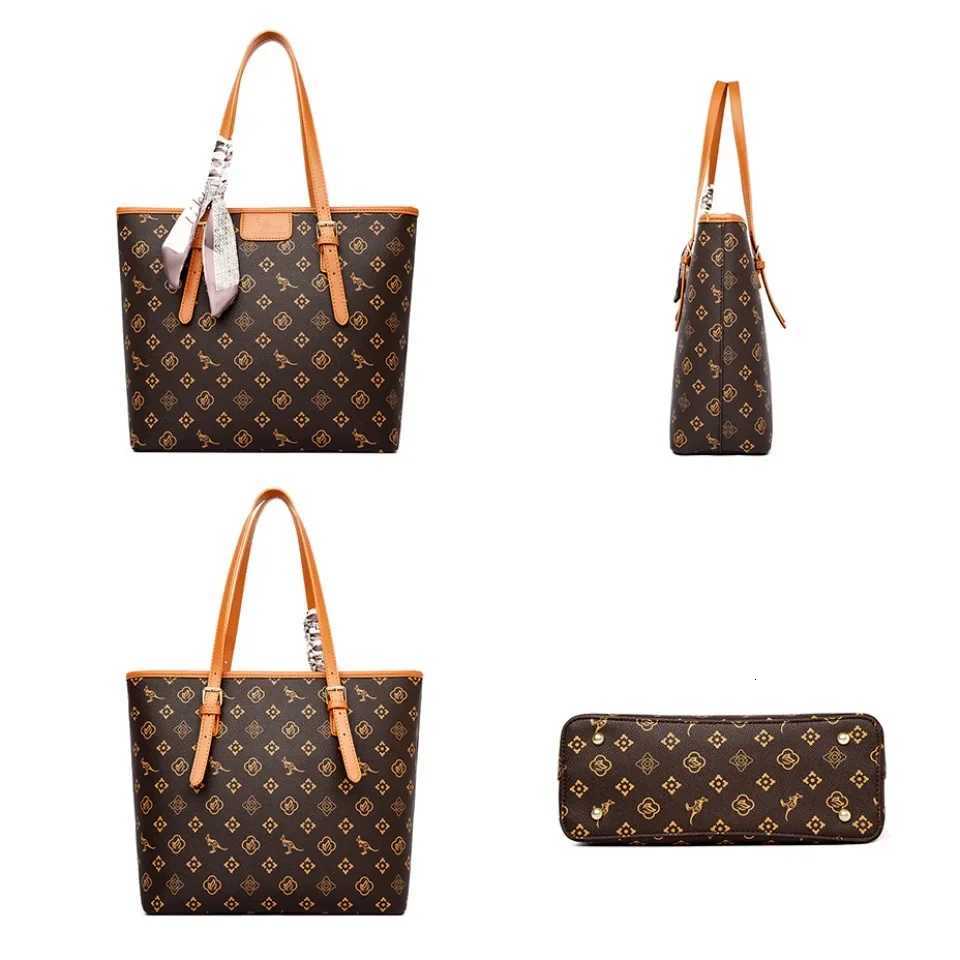 Womens Quality Soft Leather Shoulder Bag Luxury Print Designer Handbag Ladies Casual Tote Bag Messenger Commuting Sac A Main W251031