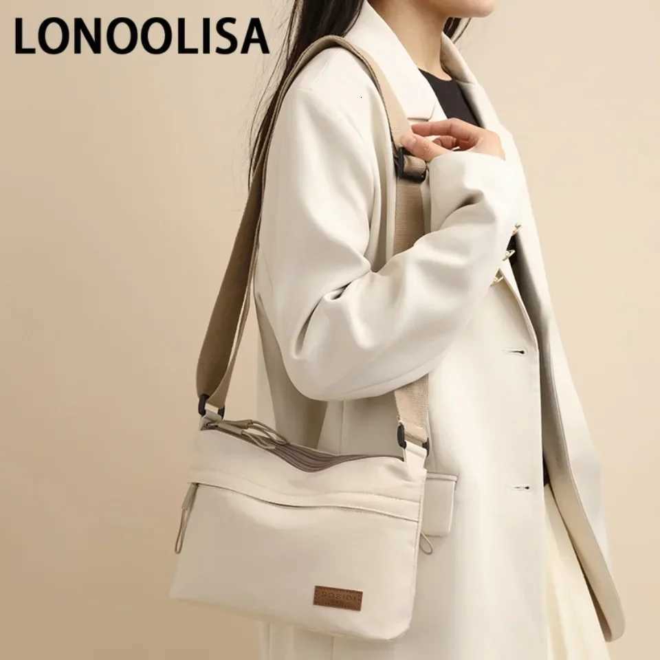 3 Main Pockets High capacity Shoulder Crossbody Bag for Women Multipocket Purse canvas Handbag Suitable for mothers shopping W251031