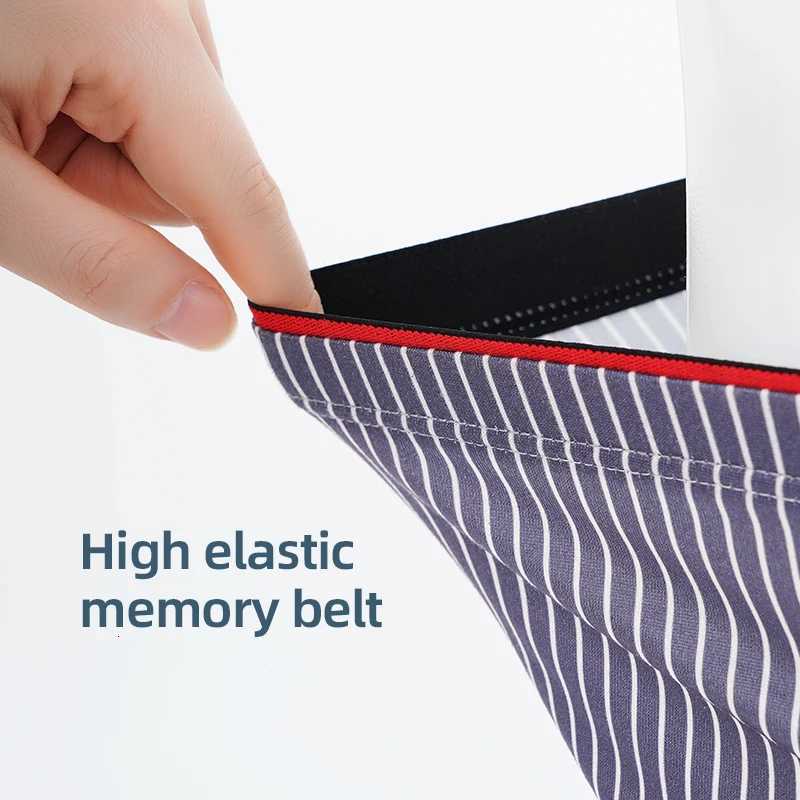 2PcsLot Stripe Boxers Briefs Men Underwear Knickers for Men Panties Underpants Shorts Fashion Lingerie Under Wear Sexy BoxerT251031