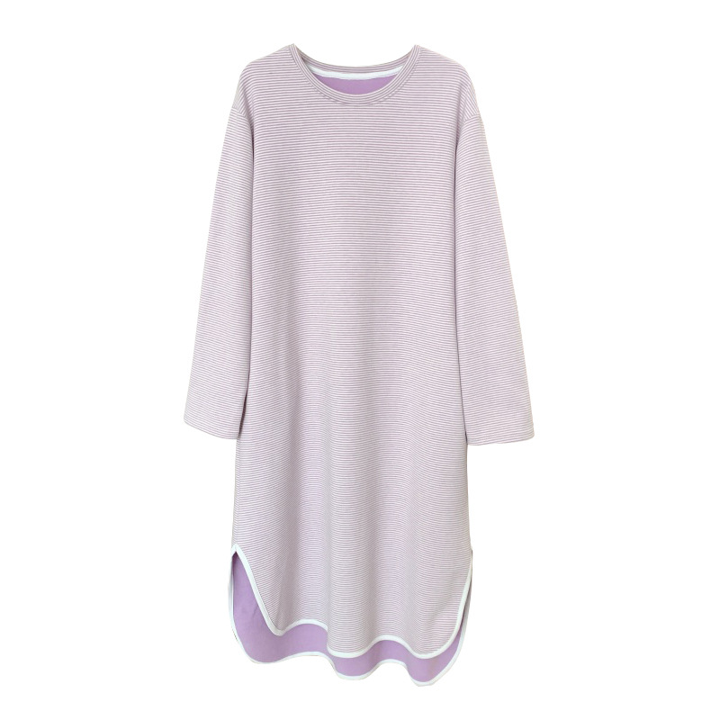 X226-Lightweight Casual Summer Skirt Made from Stretchy Cotton Flared Hem