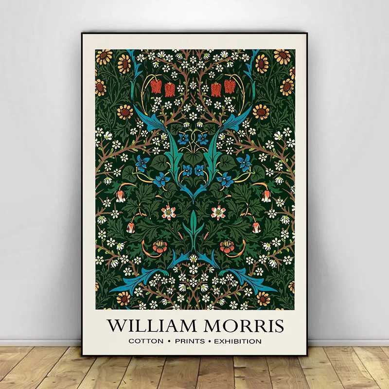 Nordic William Morris Garden Flower Poster Vintage Botanical Art Nouveau Canvas Painting Wall Art Picture Living Room Home Decor C251031