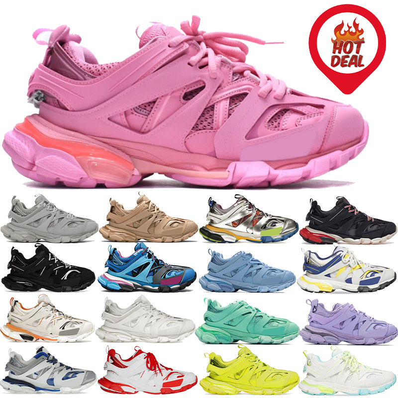 Paris mens Casual Shoes designer sneakers men trainers triple black Light Beige pink blue platform grey white orange women running shoe slides Dress Shoes size 36-45