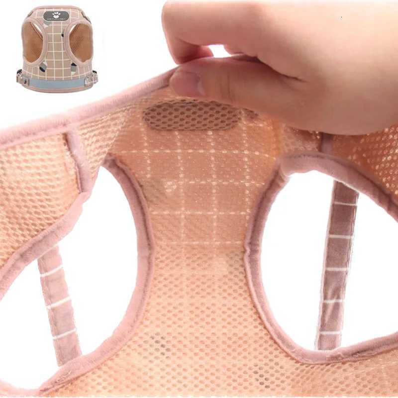 Puppy Harness Pet Chest Strap Set Reflective Dog Mesh Vest Breathable Dogs Cat Harness for Chihuahua French Bulldog Pet Supplies C251031