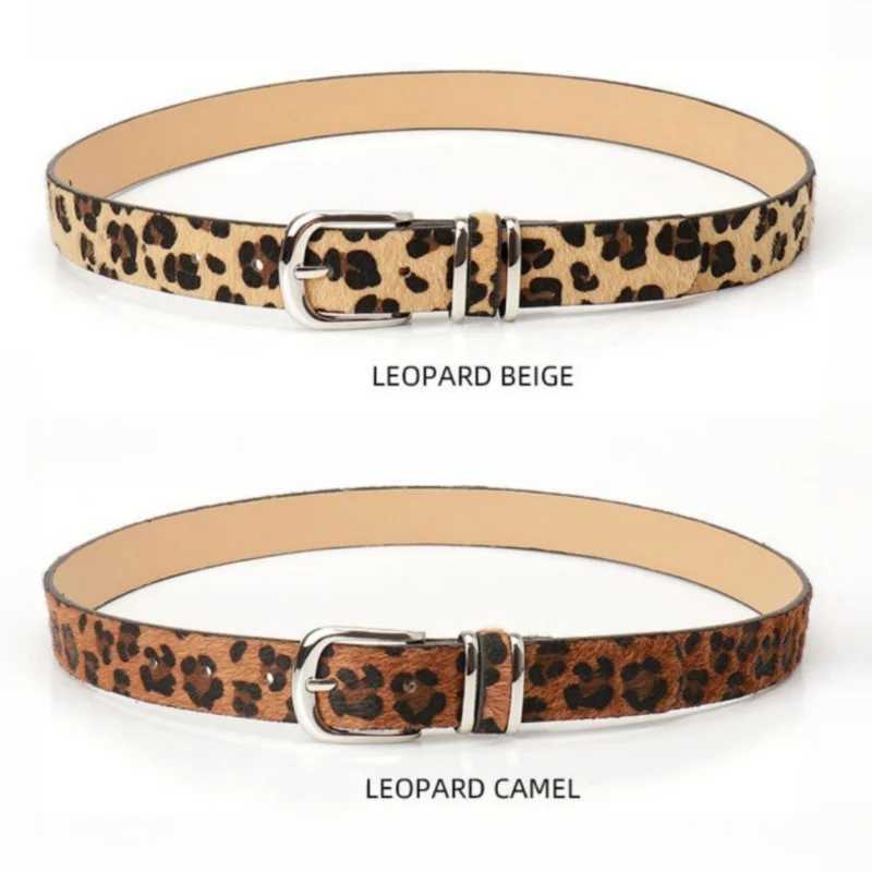 Ladies leopard print belt personalized belt music festival belt paired with jeans dress needle buckle beltW251030