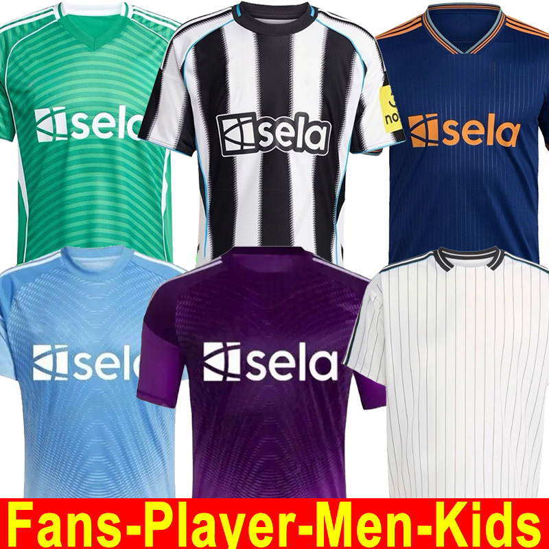 25 26 NewCastledS soccer jersey TONALI ISAK ELANGA WOLTEMADE CARABAO JOELINTON WISSA TRIPPIER football shirt BRUNO G. Gordon player version men kids kit uniforms