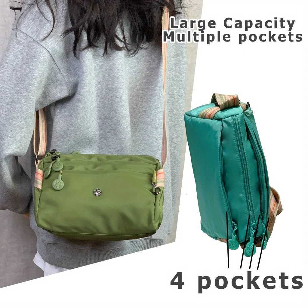 Ultralight Nylon Crossbody Bag for Women Adjustable Wide Strap Lightweight Womens Bag Zipper Closure Stylish Messenger Bag W251031