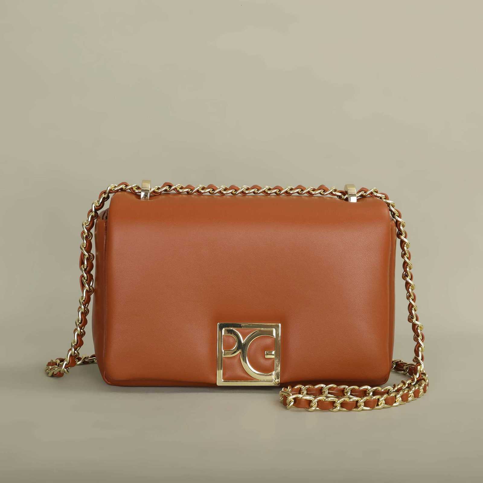 PG PATSY GARIS Luxury Brand Design Bright Ladies Crossbody Bag 2024 New Leather Refined Elegant Ladies Commuter Banquet Bag W251031