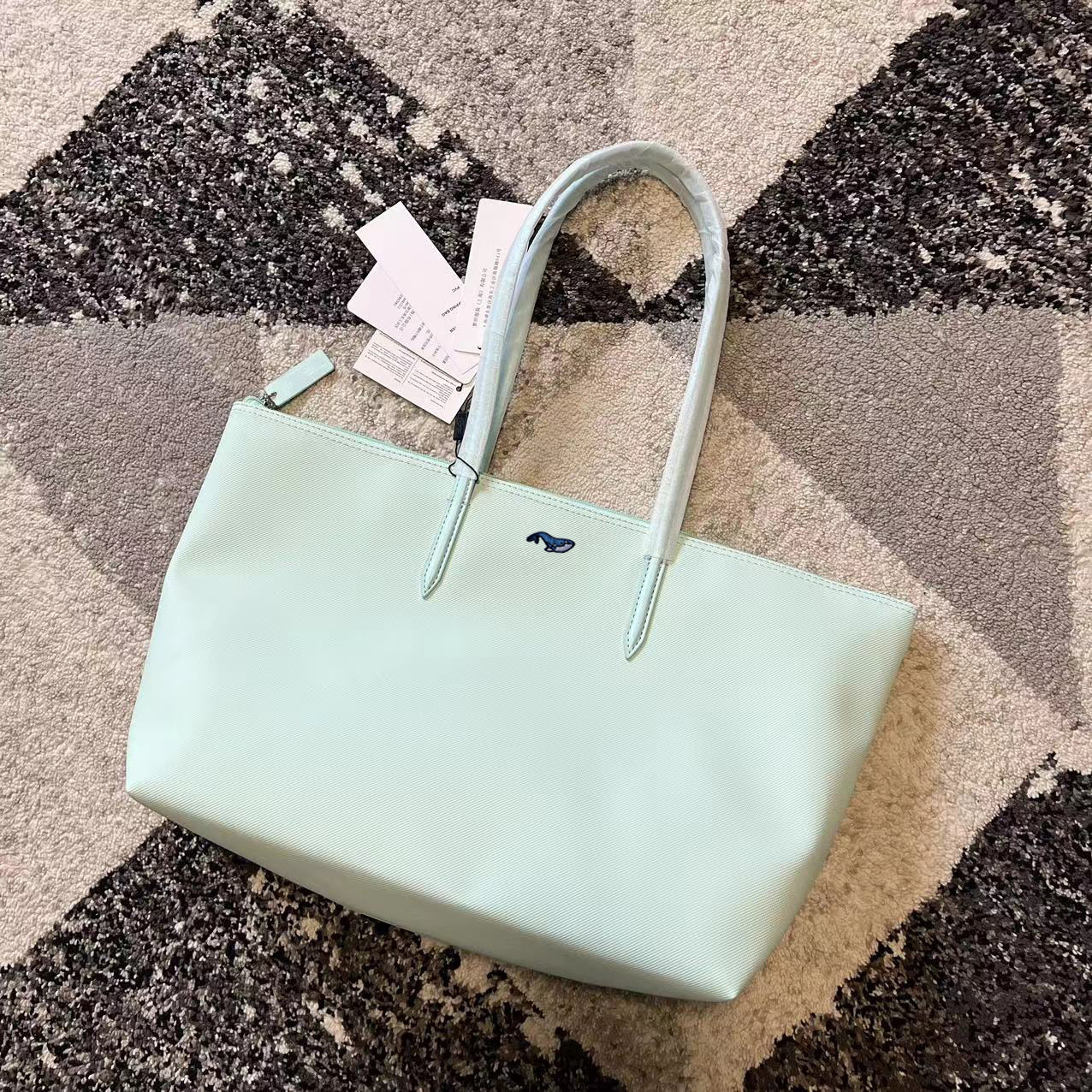 Large Horizontal L French New Crocodile Women's Bag Shopping Bag Large Luxury Bag Designer Bag Capacity Shoulder Bag Handheld Dumpling Bag Tote B