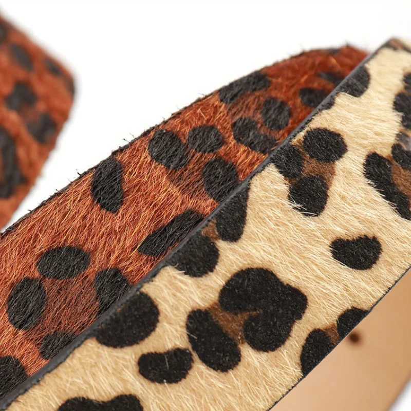 Ladies leopard print belt personalized belt music festival belt paired with jeans dress needle buckle beltW251030