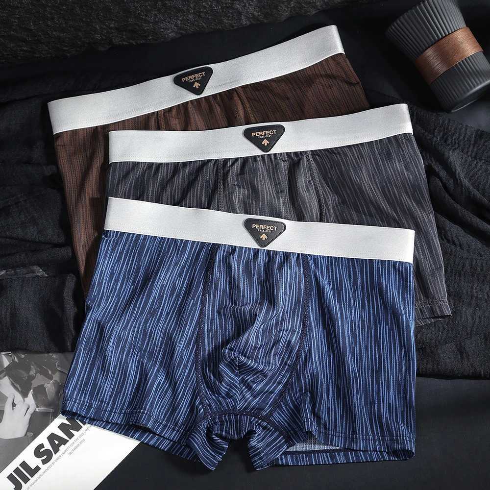 Mens Boxer Briefs 92 Polyester 8 Spandex MoistureWicking Stretchy for Workout Daily Wear Comfortable UnderwearT251031
